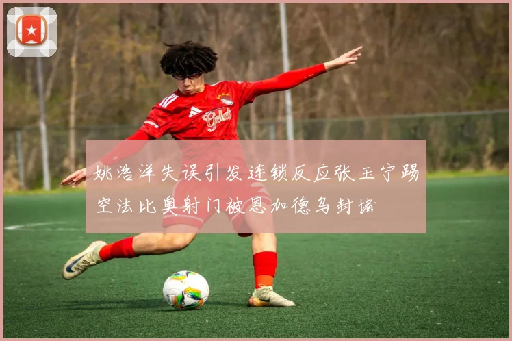 姚浩洋失误引发连锁反应张玉宁踢空法比奥射门被恩加德乌封堵